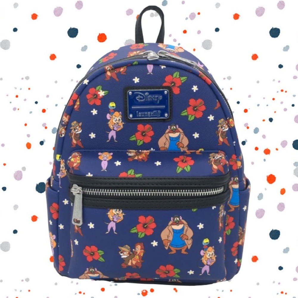 Loungefly Disney Rescue Rangers AOP Mini Backpack